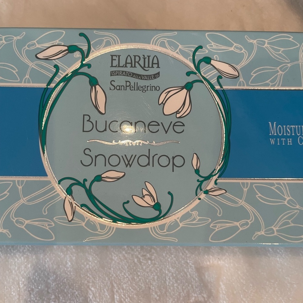 Perlier Elariia San Pellegrino Bucuneve Snowdrop 3 Pack Moisturizing Soap - Picture 3 of 5
